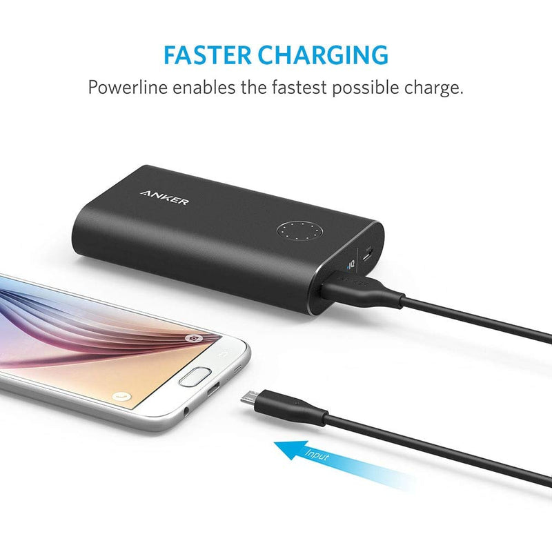 [Australia - AusPower] - Anker [5-Pack] Powerline Micro USB - Charging Cable [Assorted Lengths] for Samsung, Nexus, LG, Android Smartphones and More (Black) 