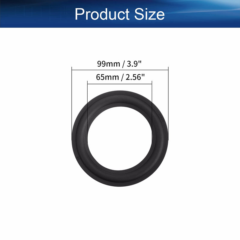 [Australia - AusPower] - Heyiarbeit 4 Inch Speaker Rubber Edge Surround Rings Replacement Parts for Speaker Repair or DIY 2pcs 