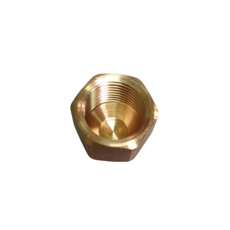 [Australia - AusPower] - Nigo Industrial Co. Brass Tube Fitting, SAE 45 Degree Flare Fitting, Cap Nut (Nominal Pipe Size:3/8"), Actual Inside Diameter: 0.57 Inch (9/16 Inch) 3/8" Tube OD 