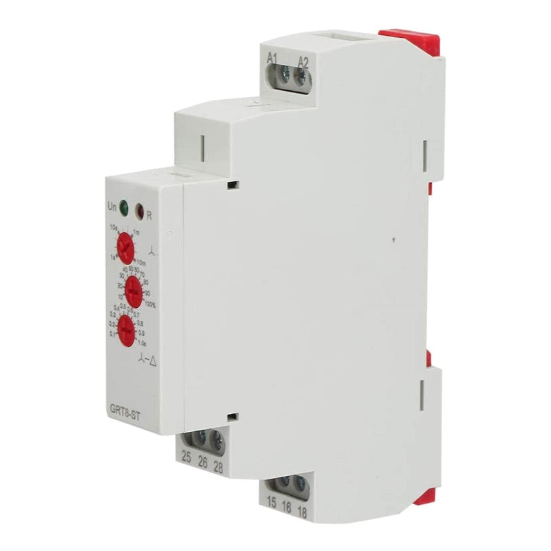 [Australia - AusPower] - Star Delta Timer Soft Starter, Timer Delay Relay Motor Starter, for Star Delta Motor Start Control (AC/DC12V~240V) AC/DC12V~240V 