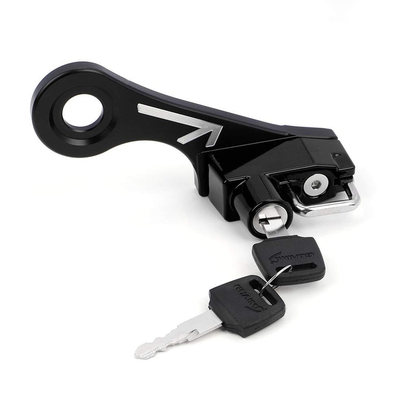 [Australia - AusPower] - GUAIMI Motorcycle Helmet Lock Anti-Theft Helmet Security Lock Compatible with Twins Bonneville Thruxton Scrambler-Black Standard Lock black 