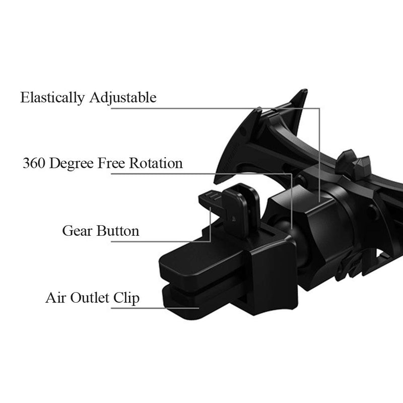 [Australia - AusPower] - Car Vent Bat Mount Creative Bat Car Phone Holder Mount Universal Gravity Automatic Locking Hands Free 