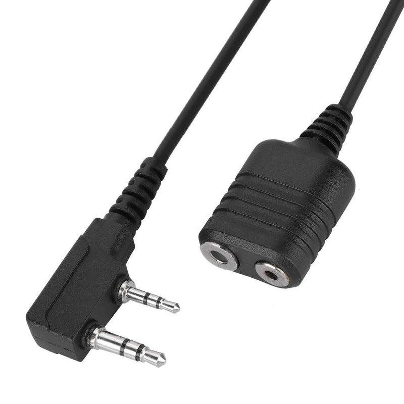 [Australia - AusPower] - Bewinner Microphone Extension Cable for Kenwood Baofeng,K 2-Pin Handheld Microphone Cable for Walkie-Talkie Radio, 2-Pin Type K Speaker Microphone 