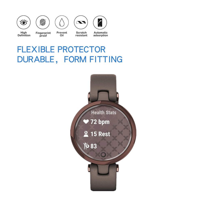 [Australia - AusPower] - Mihence Compatible for Garmin Lily Screen Protector, HD Premium Real Screen Protector for Garmin Lily Smartwatch [ 6PCS ] [ TPU ] 