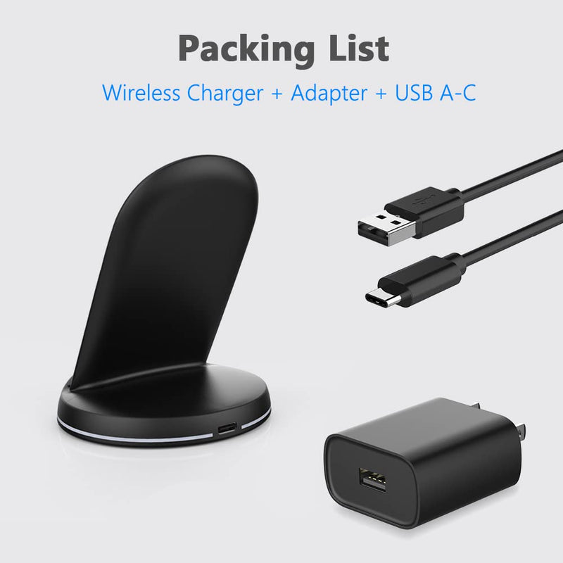 [Australia - AusPower] - Yootech Wireless Charger, Qi-Certified 10W Max Wireless Charging Stand with Quick Adapter, Compatible with iPhone 13/13 Pro/13 Mini/13 Pro Max/12/SE 2020/11 Pro Max,Galaxy S22/S22 Ultra/S21/S20/S10 