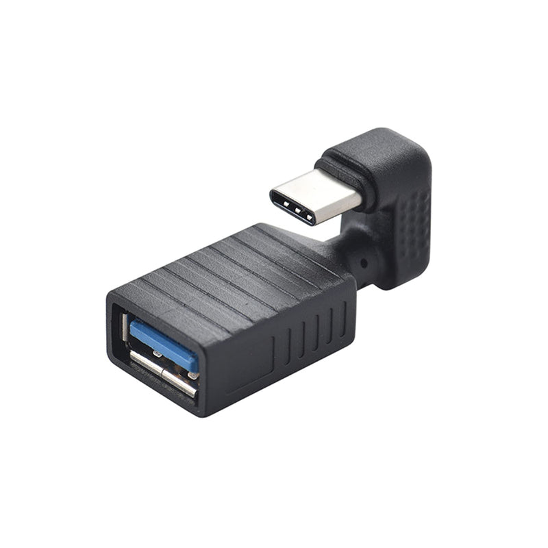 [Australia - AusPower] - Meiyangjx Type C U Shape Adapter, 180 Degree USB C Male to USB A Female Adapter for Laptop & Tablet & Mobile Phone (USB C M to USB A 3.0 F ) 