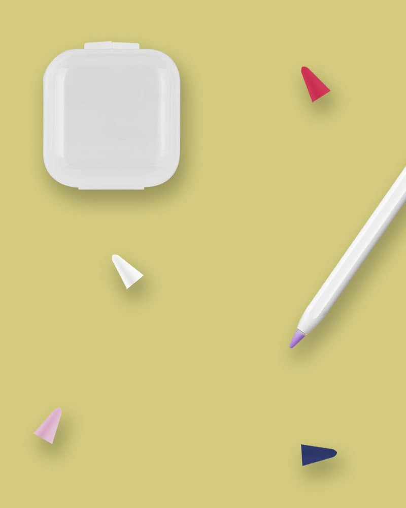 [Australia - AusPower] - SKYVIEW-Apple-Pencil-Tip-Cover Apple-Pencil-Silicone-Tip Nib-Cover-for-Apple-Pencil-2 Apple-Pencil-Soft-Tip Apple-Pencil-Nib-Silicone-Protector-Pencil-Tip-Cap Pink+Puple 