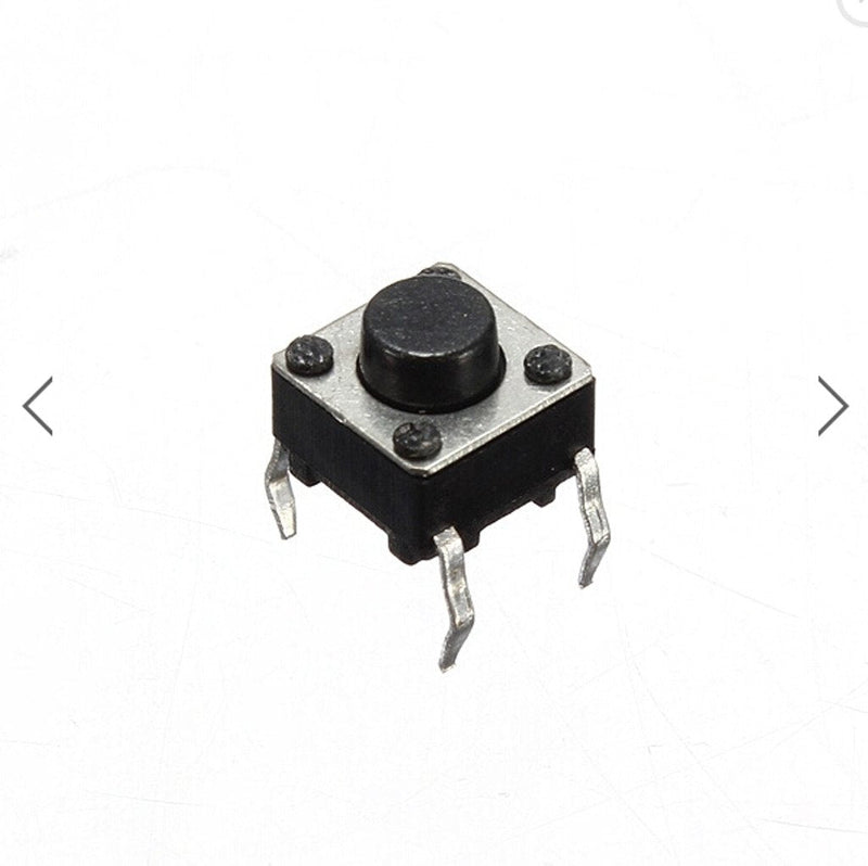 [Australia - AusPower] - DAOKI 100Pcs 6x6x5 mm Miniature Micro Momentary Tactile Tact Touch Push Button Switch Quality Switch SPST Miniature/Mini/Micro/Small PCB 6 x 6 x 5 mm 