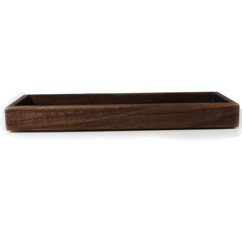 [Australia - AusPower] - Wood Pen Tray Desktop Office Storage Box Coin Keys Holder 