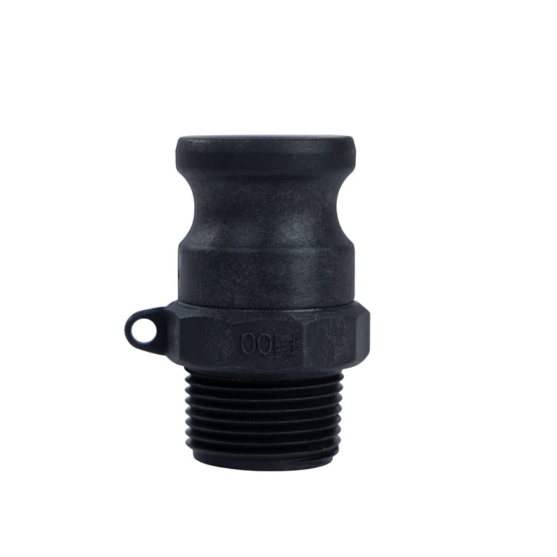 [Australia - AusPower] - Quafwia 2 ps Camlock Fittings Poly (1" Type F) Standard Camlock Couplings, Male Adapter x Male Thread Camlock Fittings Polypropylene Cam Groove Fitting (1") 1 Inch 