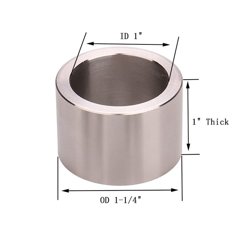 [Australia - AusPower] - EMILYPRO Reducing Bushing Adapters 1" Thick | ID 1/2" OD 5/8" | ID 5/8" OD 3/4" | ID 3/4" OD 1" | ID 1" OD 1-1/4" for Bench Grinding Wheel Sanding Wheel – 4pcs 1", S/4 