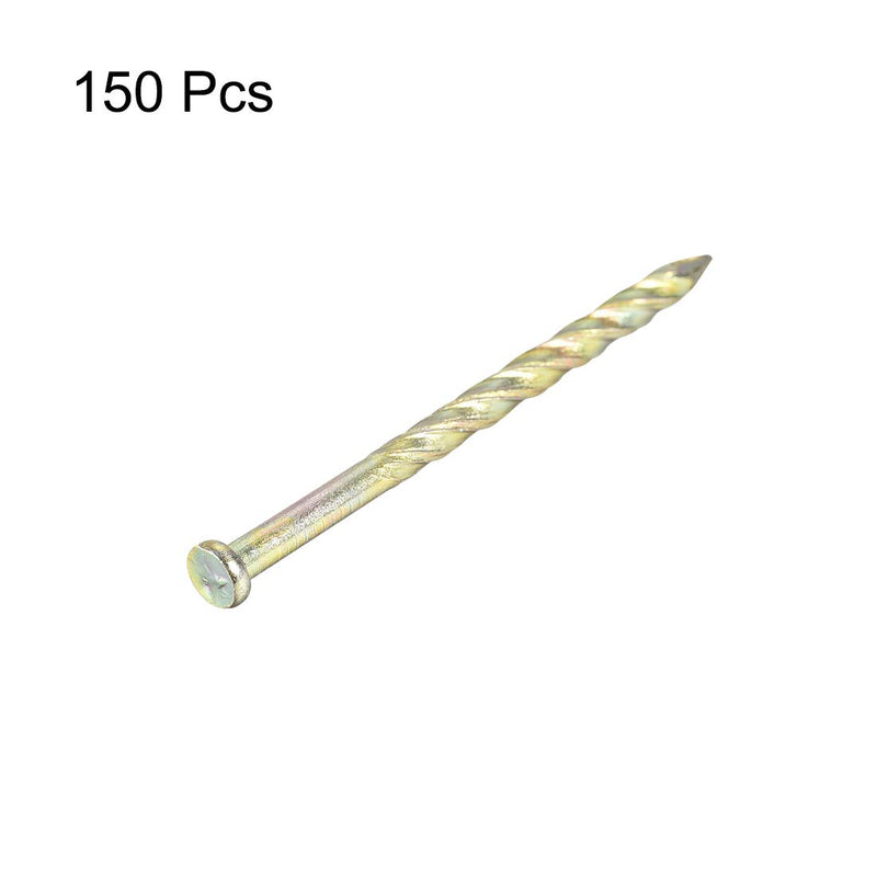 [Australia - AusPower] - uxcell Spiral Deck Nails Carbon Steel Nail Spiral Shank 40mmx2mm(LxD), 150 Pcs 