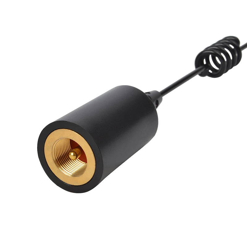 [Australia - AusPower] - UAYESOK VHF Marine Antenna Low Profile Boat Antenna Stainless Steel Whip for Cobra Icom Uniden Standard Horizon Marine Radio VHF Radio W/16.4ft RG-58 coaxial Cable,L-Mount Bracket 