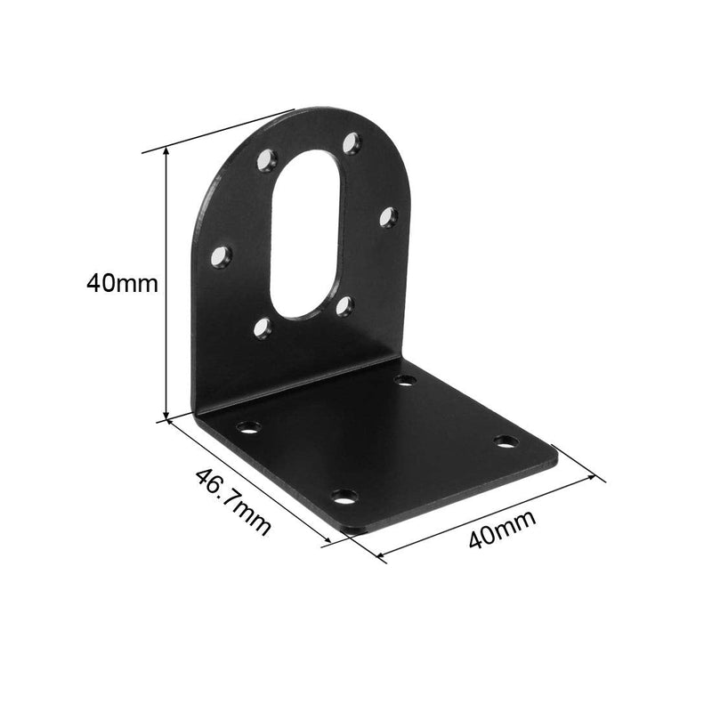 [Australia - AusPower] - uxcell 37mm Diameter DC Gear Motors Mounting Bracket, Gearbox L-Shape Fixed Seat, Gear Reduction Motor Holder 