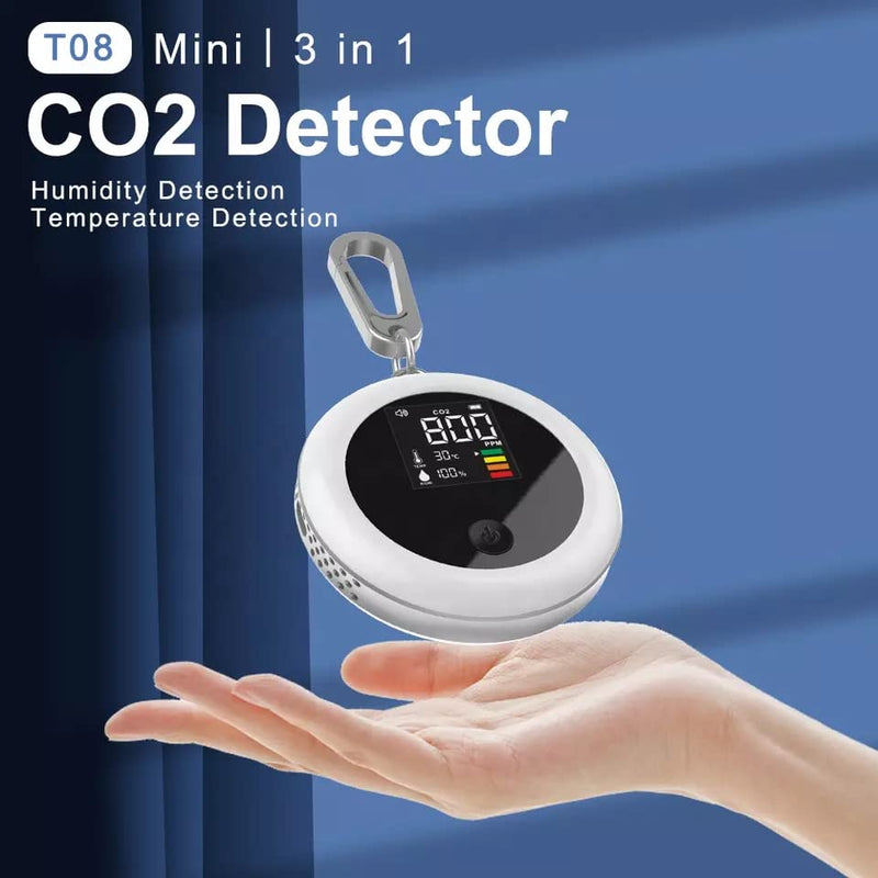[Australia - AusPower] - Household Digital Air Quality Monitor Carbon Dioxide CO2 Detector with Infrared Sensor 