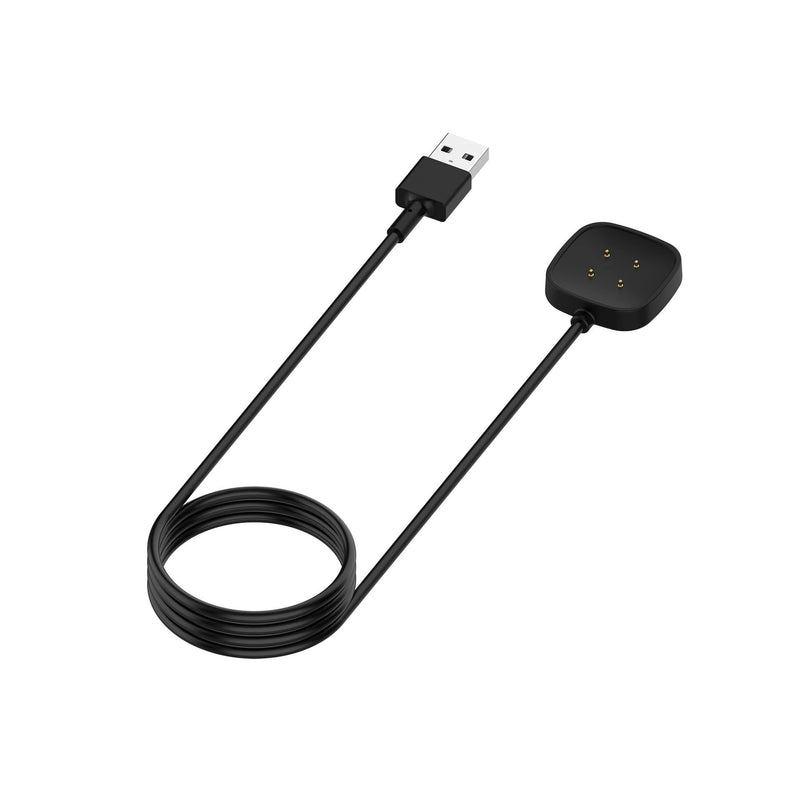[Australia - AusPower] - 1M USB Charging Cable Watch Magnetic Charger Dock Compatible Charger for Fitbit Versa 3, Replacement Charging Cable Dock Cradle for Versa 3 / Versa 4 / Sense/Sense 2 Smartwatch 