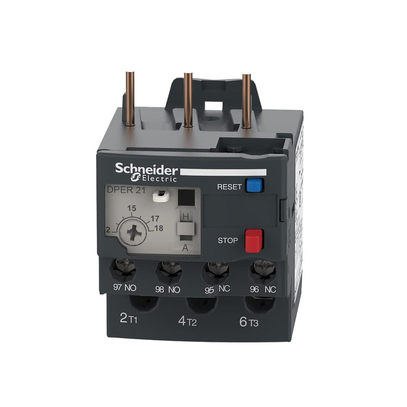 [Australia - AusPower] - Schneider Electric - DPER21 Easy TeSys Thermal Overload Relay, 12-18A, Manual/Automatic Reset, Screw Clamp Terminals 