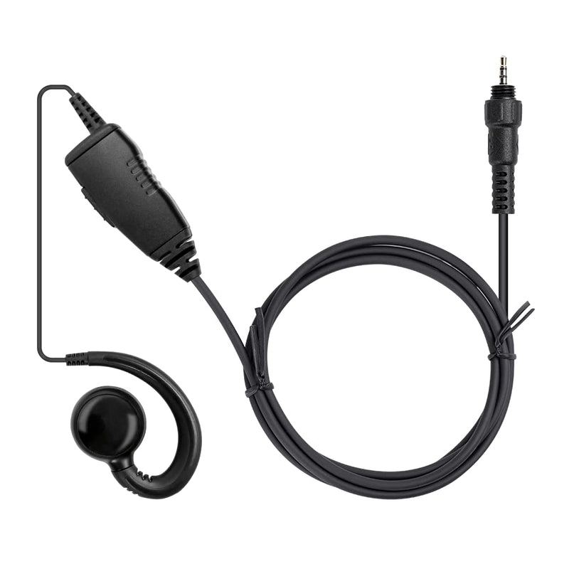 [Australia - AusPower] - Wuirsfol CLP1010 Earpiece for Motorola CLP1040 Walkie Talkie 2 Way Radio with C Ring Single Wire Earpiece and Mic PTT 
