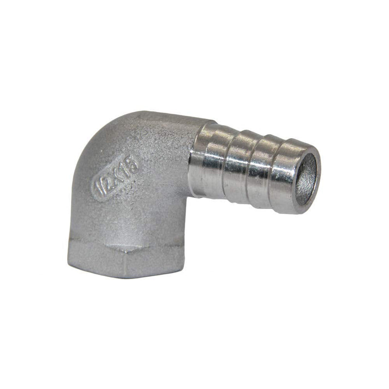 [Australia - AusPower] - Beduan Stainless Steel Elbow Barb Hose 3/4" Hose ID x 1/2" NPT Female Pipe Fittings Water Fuel Air 