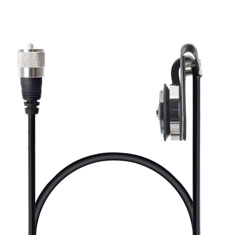 [Australia - AusPower] - UAYESOK NMO Vehicle Antenna Mount Fix Bracket Lip Mount with pl259 13Ft RG-58 Coax Cable for NMO Antenna Mobile Transceiver 