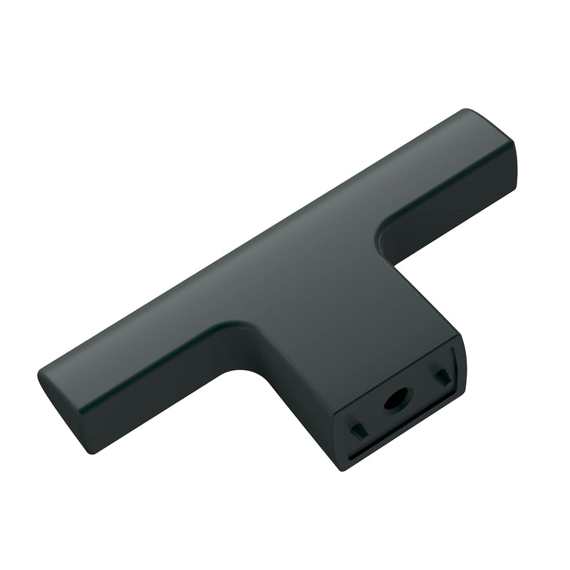 [Australia - AusPower] - Amerock | Cabinet Knob | Matte Black | 2-1/2 inch (64 mm) Length | Riva | 1 Pack | Drawer Knob | Cabinet Hardware 