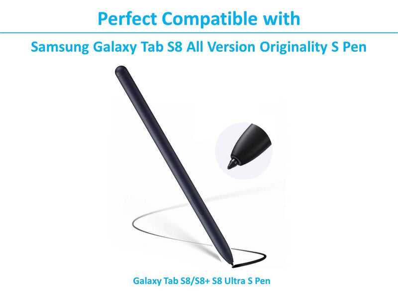 [Australia - AusPower] - 5 PCS Soft Tips/Nibs for Samsung Galaxy Tab S8 Ultra / S8 Plus / S8 S Pen Tips Replacement Soft Nibs Tab S8 Ultra Nibs/Tab S8 Plus Nibs/Tab S8 Nibs (S8/S8+/S8 Ultra Black*5) S8/S8+/S8 Ultra Black*5 