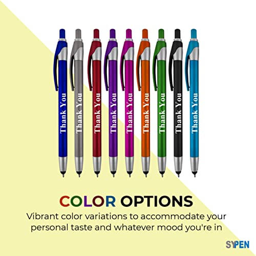[Australia - AusPower] - Thank You Greeting Gift Stylus Pens for Touchscreen Devices - 2 in 1 Combo Pen - for Employee Appreciation, Events and Parties, 50 Pack 