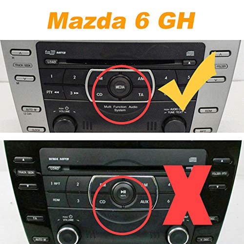 [Australia - AusPower] - Yomikoo Aux Adapter, Car Audio AUX Input CD Changer 3.5mm AUX Cable for Mazda 3 2004-2008, Mazda 5 2005-2009, Mazda 6 2002-2008, RX-8 2004-2006, CX-7 2007-2008 