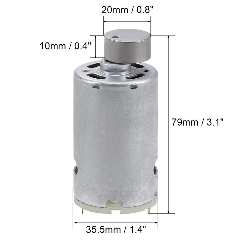 [Australia - AusPower] - uxcell Vibration Motors DC 12V 170mA 4800RPM Vibrating Motor Strong Power for DIY Electric Massager 79x35.5mm 