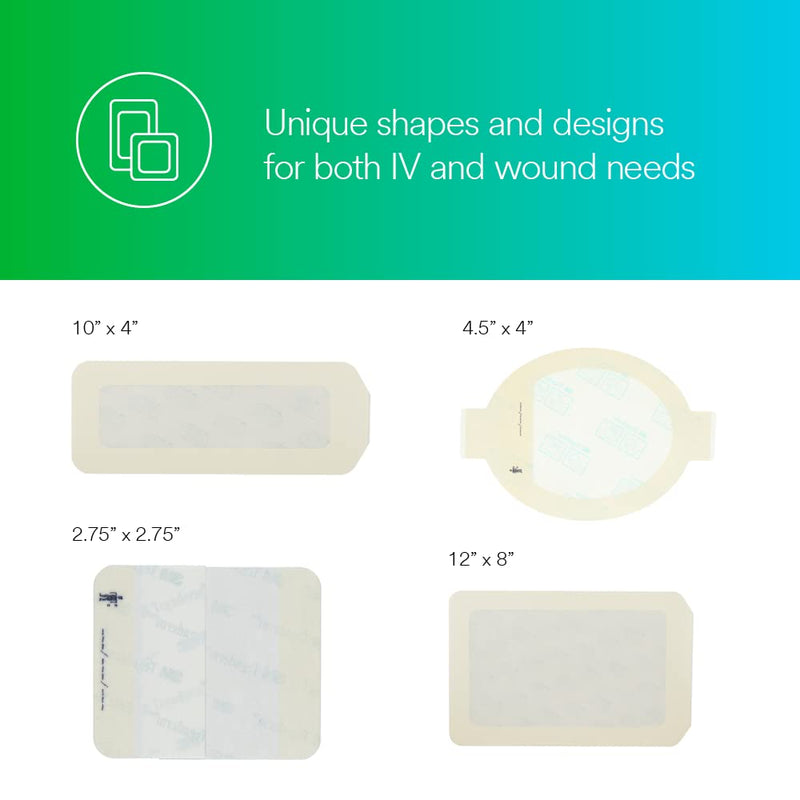 [Australia - AusPower] - 3M™ Tegaderm™ Transparent Film Dressing Frame Style 1626 4" x 4-3/4" (10 cm x 12 cm) 50 
