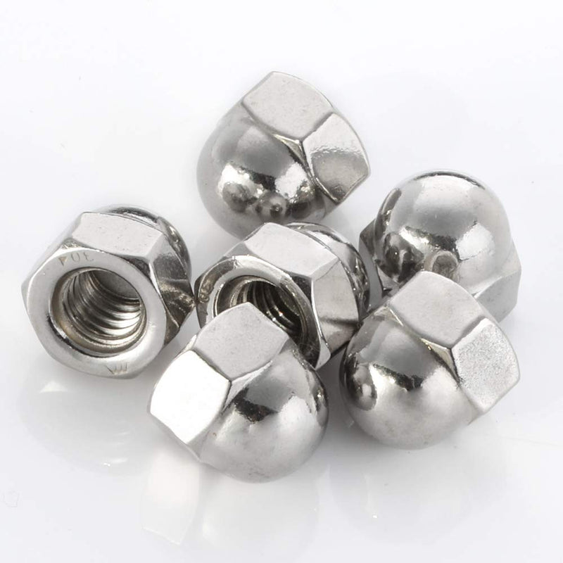 [Australia - AusPower] - 1/2-13 Acorn Cap Nuts, Stainless Steel 18-8 (304), Plain Finish, Quantity 10 1/2-13 (Quantity 10) 