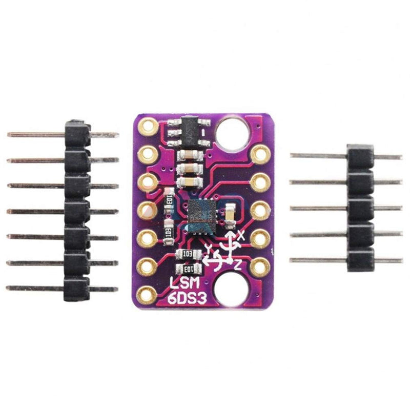 [Australia - AusPower] - HiLetgo 2pcs LSM6DS3 LSM6DS3 Accelerometer Gyro Embedded Digital Temperature Sensor Module SPI IIC I2C 8KB FIFO Buffer 5V 