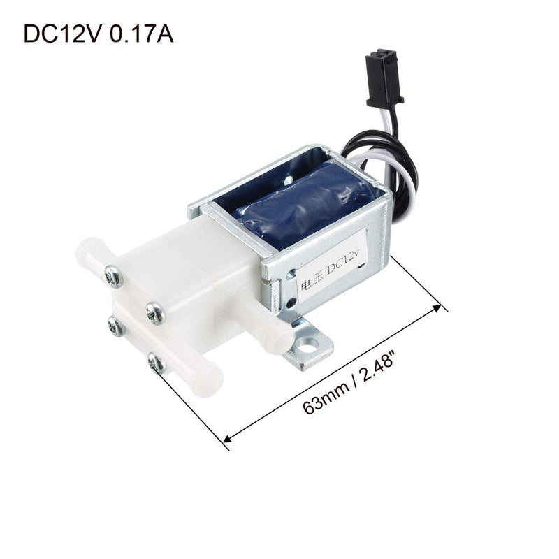 [Australia - AusPower] - uxcell Mini Solenoid Valve 2 Position 3 Way DC12V 0.17A Water Air Solenoid Valve 