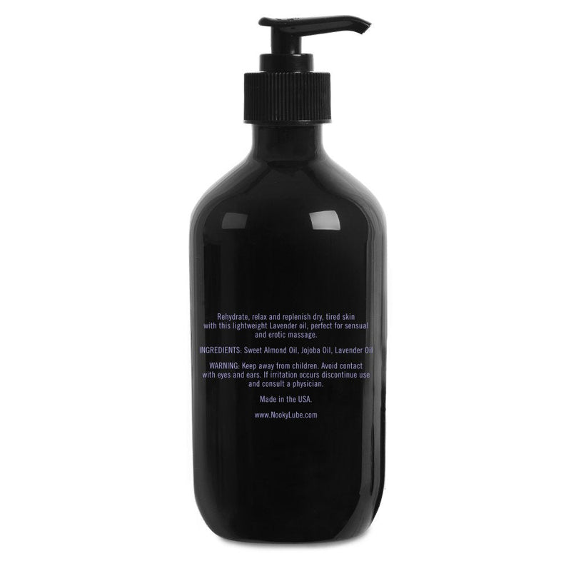 [Australia - AusPower] - Nooky Lavender Massage Oil. with Essential and Jojoba Oils for Therapeutic Massaging 16 Ounce. 