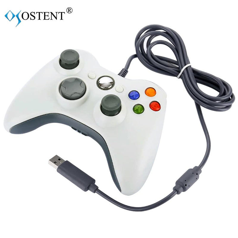 [Australia - AusPower] - OSTENT Wired Controller Gamepad for Microsoft Xbox 360 Console PC Computer Video Game Color White 