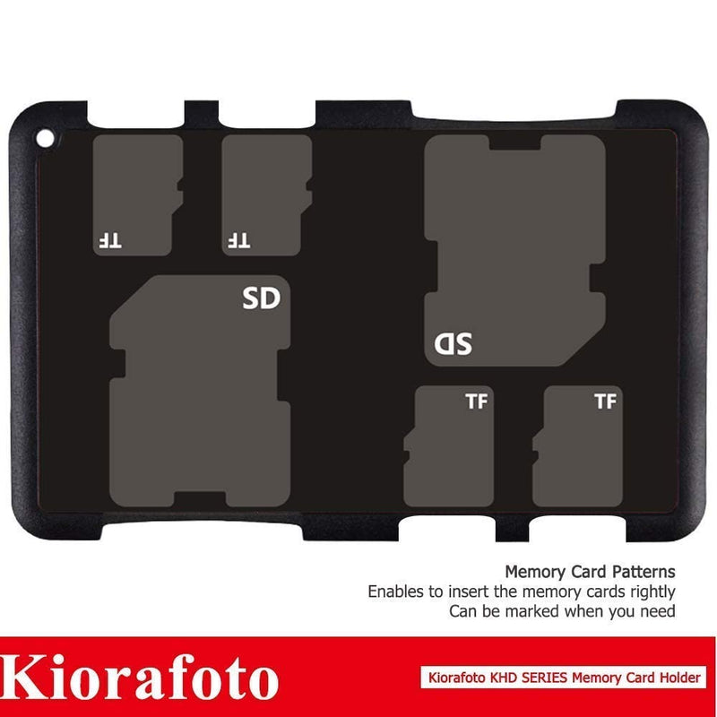 [Australia - AusPower] - Kiorafoto Memory Card Case Holder Tough & Slim Bundle : Tough Case for 12 SD + 12 MicroSD TF , Slim Holder for 2 SD + 4 MicroSD TF 
