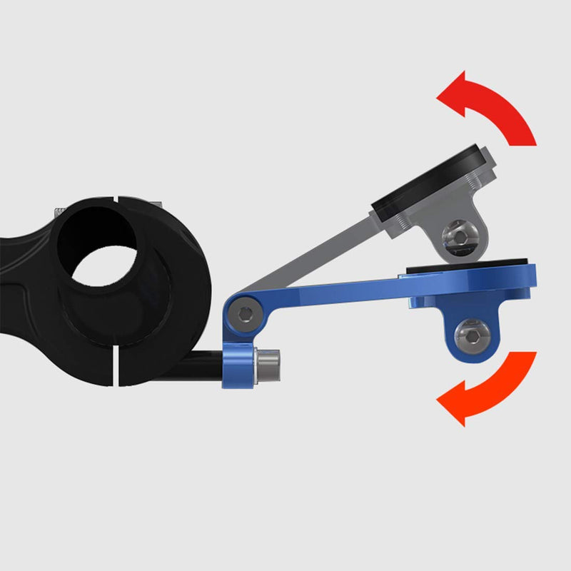 [Australia - AusPower] - Dymoece Adjustable Out Front Bike Computer Combo Extended Mount for Garmin Edge 25 130 200 500 510 520 800 810 820 1000 1030 Adjustable-Black-42mm 42 mm 