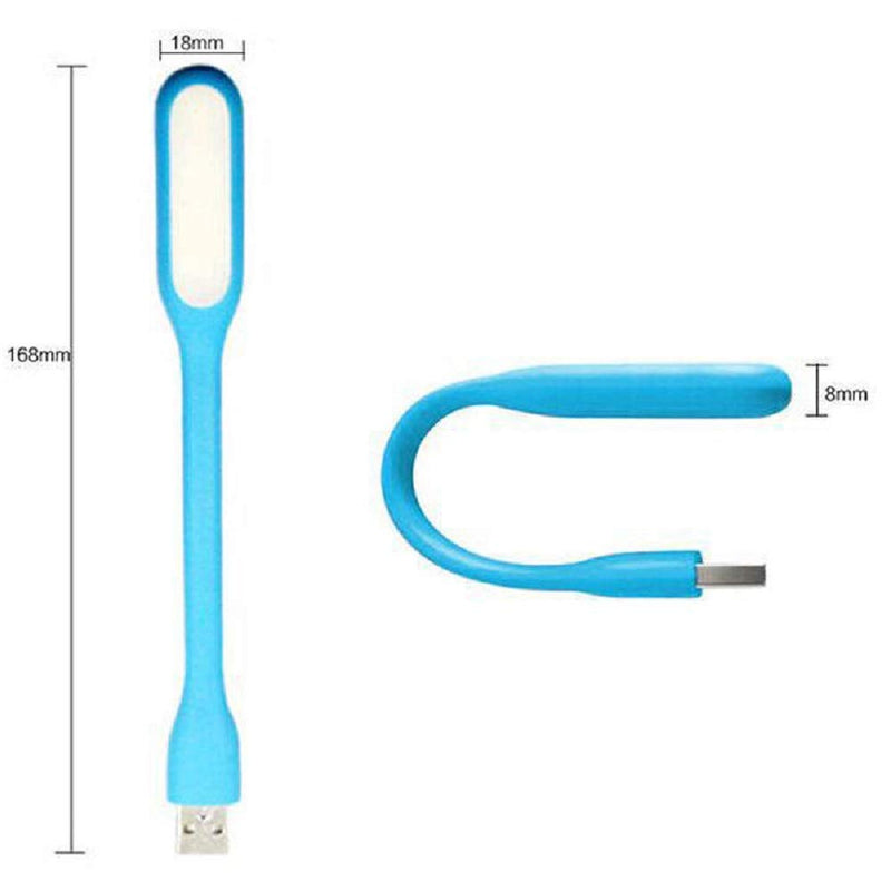 [Australia - AusPower] - GOSONO 5PCS Foldable random color Super Bright USB Led Light Mini Portable Flexible Book Light Reading Light for Mobile Power Computer Laptop 
