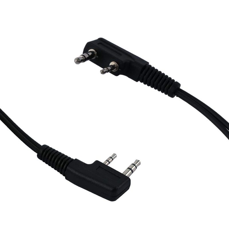 [Australia - AusPower] - Klykon 2 Wire Covert Acoustic Tube Earpiece with Mic Ptt Compatible with Kenwood Baofeng Puxing Wouxun 2 Way Radio Walkie Talkie 
