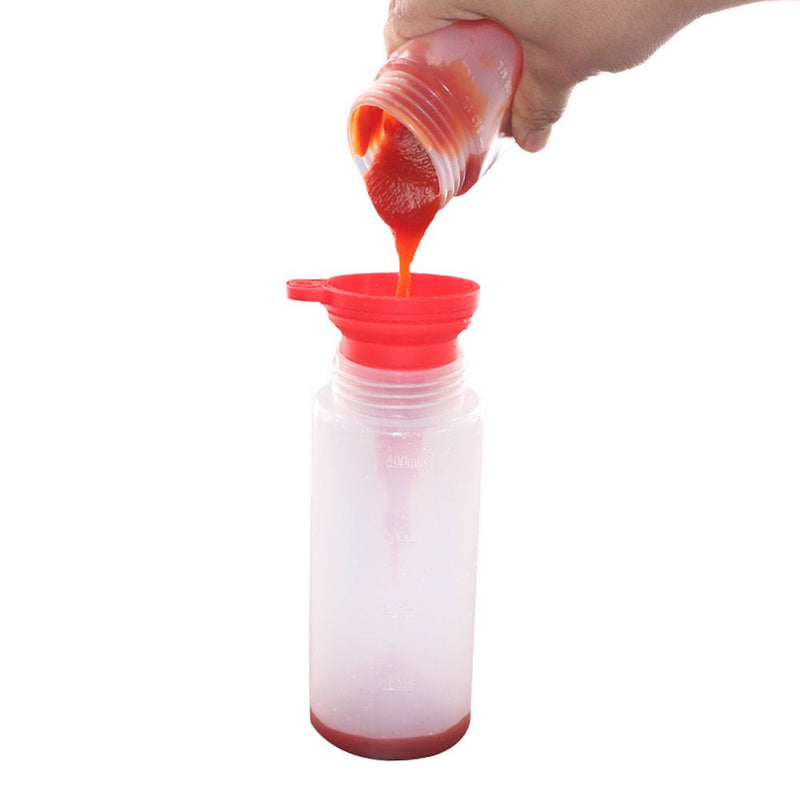 [Australia - AusPower] - Belinlen 8 Pack 12 oz Plastic Squeeze Squirt Condiment Bottles with Twist On Cap Lids - Perfect for Condiments, Oil, Icing, Liquids–Set of 8 with extra 1 Silicone Funnel, 8 Chalk Labels and 1 Pen (1) 12 oz(8pack) 