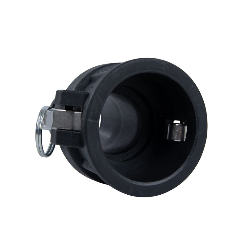 [Australia - AusPower] - Quafwia 2 pcs Polypropylene Camlock Fittings (2"Type C) Cam lock Hose Fittings Standard Female Coupler x Hose End With Camlock Gasket Inside Camlock Fittings Poly (2") 2 Inch 