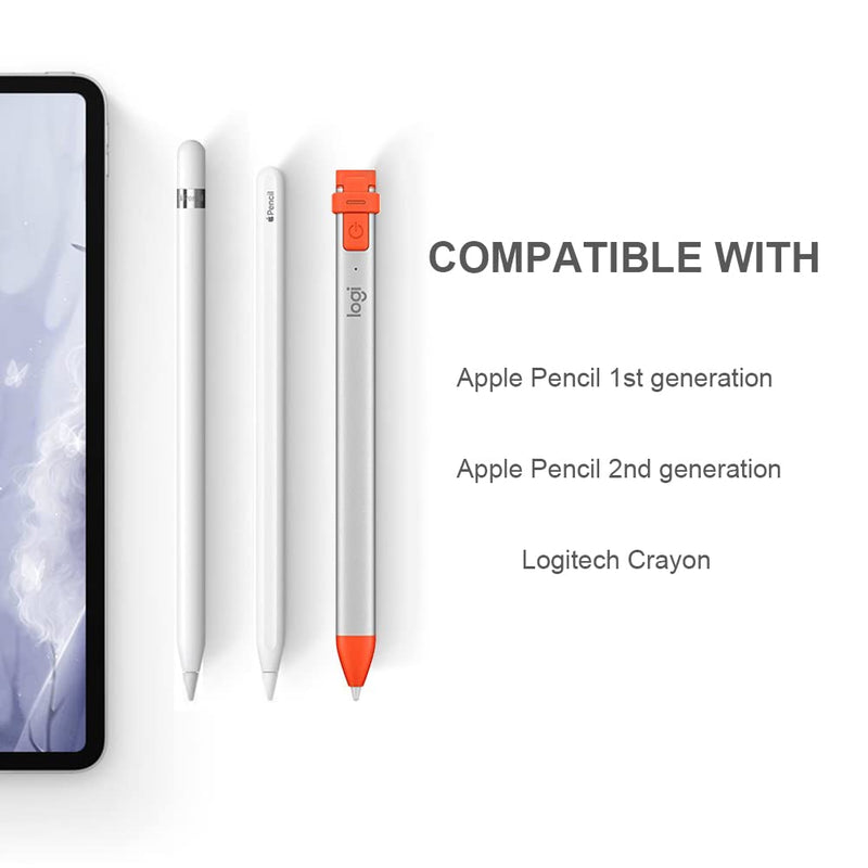 [Australia - AusPower] - Upgraded Tips Compatible with Apple Pencil Tip,YINVA 0.76mm No Wear Out Ballpoint Precise Control Apple Pen Tips Extension(White) 