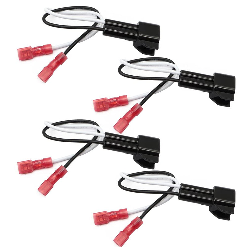 [Australia - AusPower] - SecosAutoparts 4x Front-Rear Door Speaker Harness Adapters Compatible with Ford F-150 1999-2014 