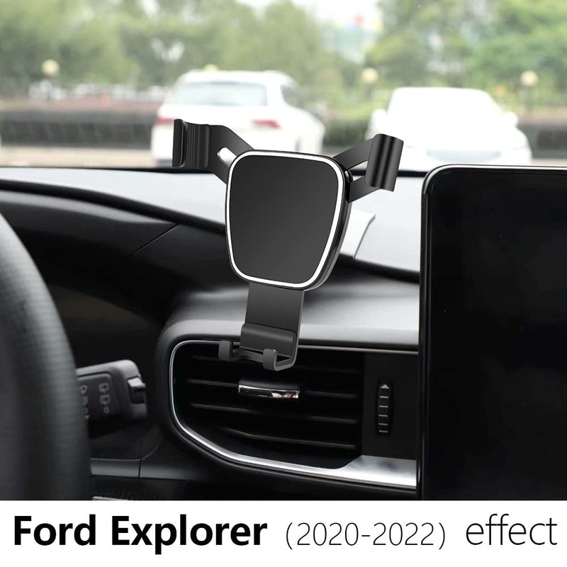 [Australia - AusPower] - LUNQIN Car Phone Holder for 2020-2022 Ford Explorer Auto Accessories Navigation Bracket Interior Decoration Mobile Cell Phone Mount 