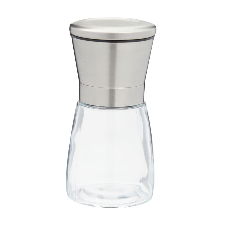 [Australia - AusPower] - Refillable Salt and Pepper Grinders Set, Stainless Steel (2.5x5.25 In, 2 Pieces) 