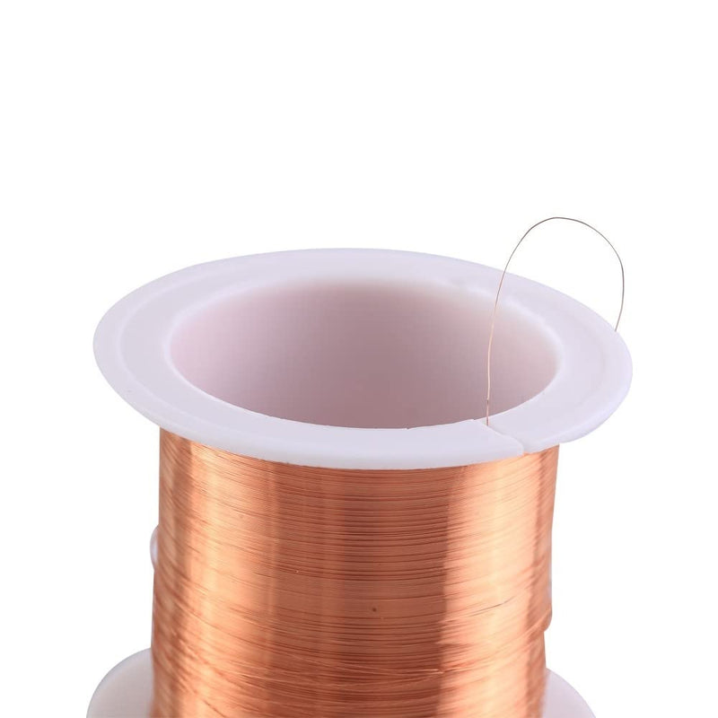 [Australia - AusPower] - 0.1mm Copper Wire, 50m Enameled Magnet Winding Wire High Temperature Resistance Craft Wire for Transformers Inductors 