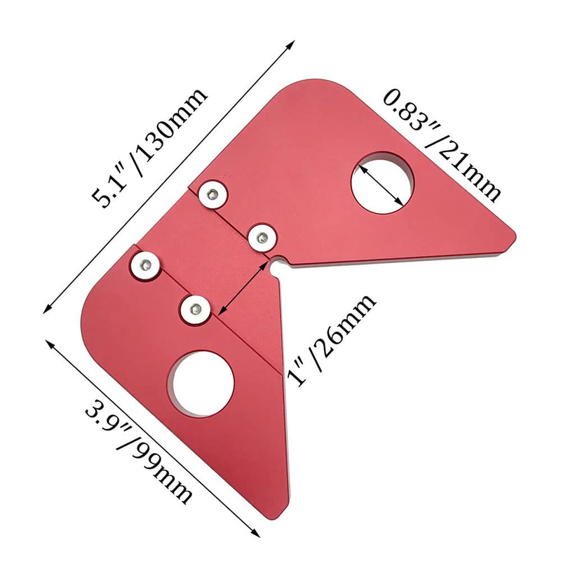 [Australia - AusPower] - Center Scribe Square Center Scribe Measuring Tool Aluminum Alloy Center Finder Line Gauge Replaceable Ruler 