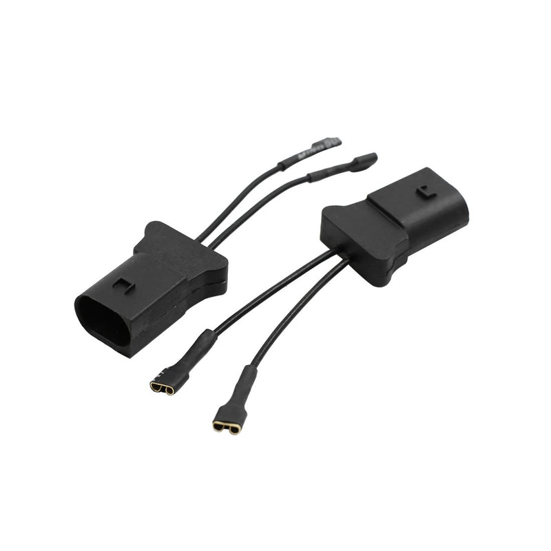 [Australia - AusPower] - uxcell 2pcs Black Car Horn Speaker Adapter Wiring Harness Pigtail Socket for Audi A6 A8 A4 A6L for Volkswagen for Porsche Cayenne 