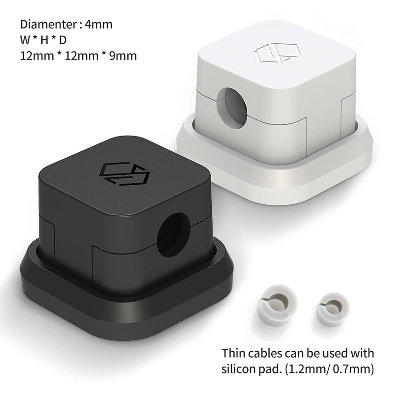 [Australia - AusPower] - Sinjimoru Magnetic Cable Clips, Multipurpose Cable Management for Car and Office Supplies, Self Adhesive Cable Organizer Clip. Magnetic Cable Holder (Magnetic Cable Holder [3 Pack], Black) 