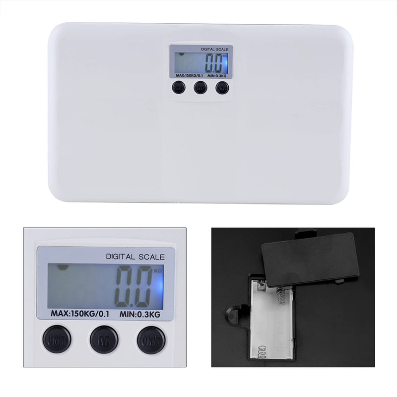 [Australia - AusPower] - Haofy Electronic Body Scales, Digital Scales Battery Powered Household Weighing Scales for Baby Pet Body Weighing, with Blue LCD Backlight Display 